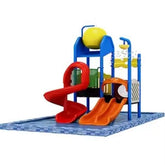 Huitich compact water playground with slides featuring colorful slides and playful water features